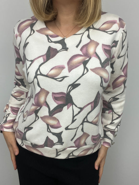 NIAMH subtle v-neck soft jumper