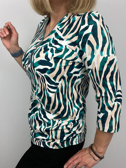 ROISIN zip top 3/4 sleeve