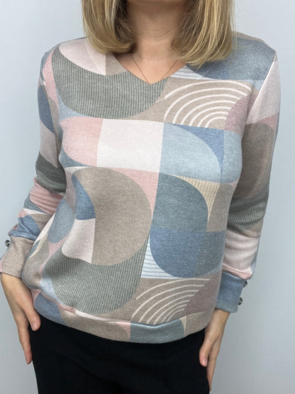 MEREDITH subtle v-neck soft jumper