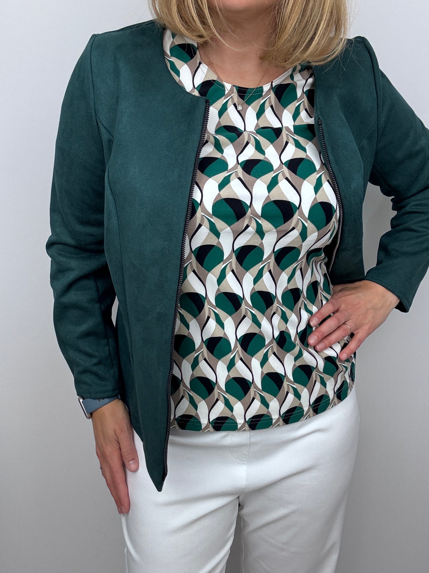 PIPER peachy feeling style top 3/4 sleeves