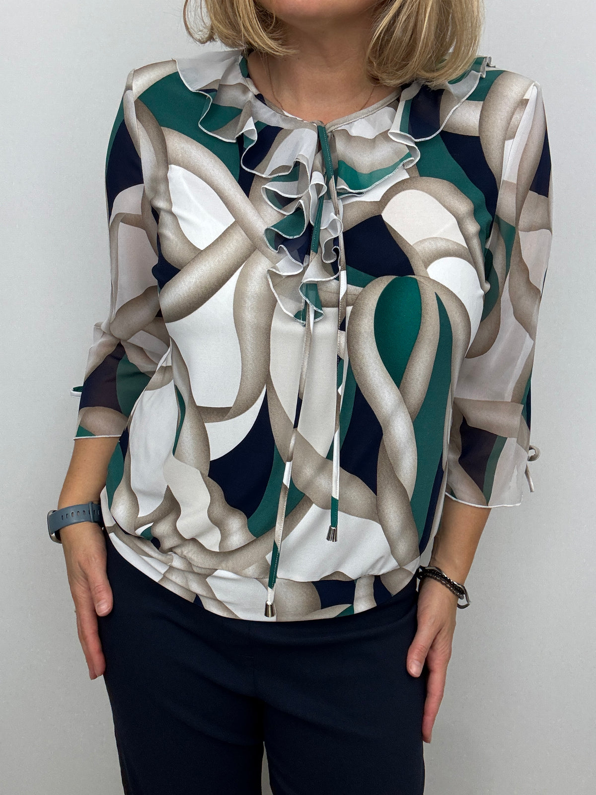 INGRID ruffle top
