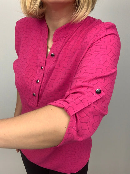 AMY stand-up collar blouse