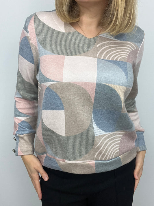 MEREDITH subtle v-neck soft jumper