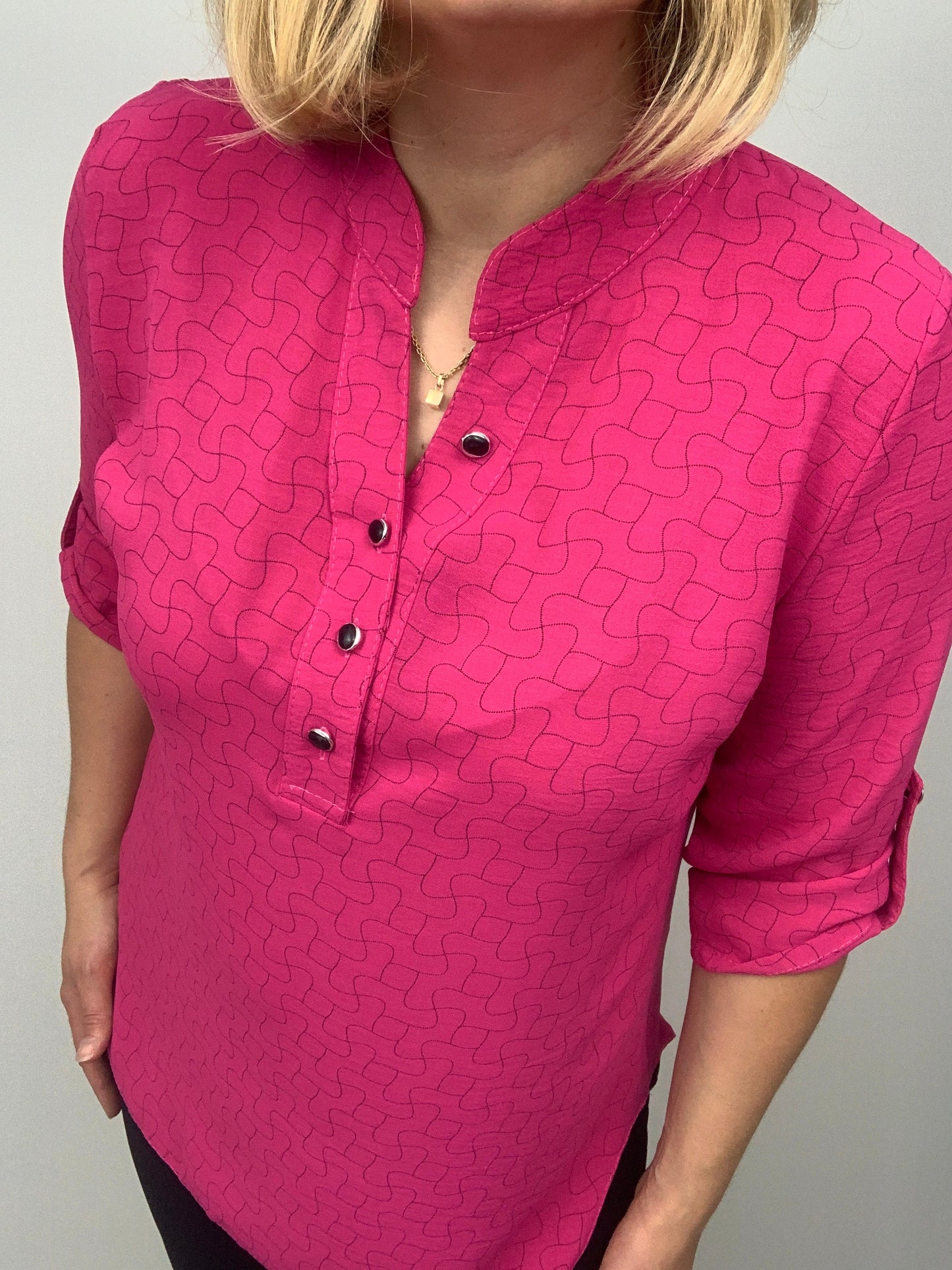 AMY stand-up collar blouse