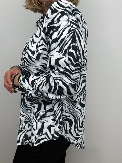 NOVA zebra print blouse