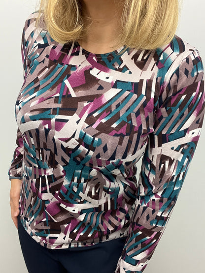 GALA fine knit style top long sleeve