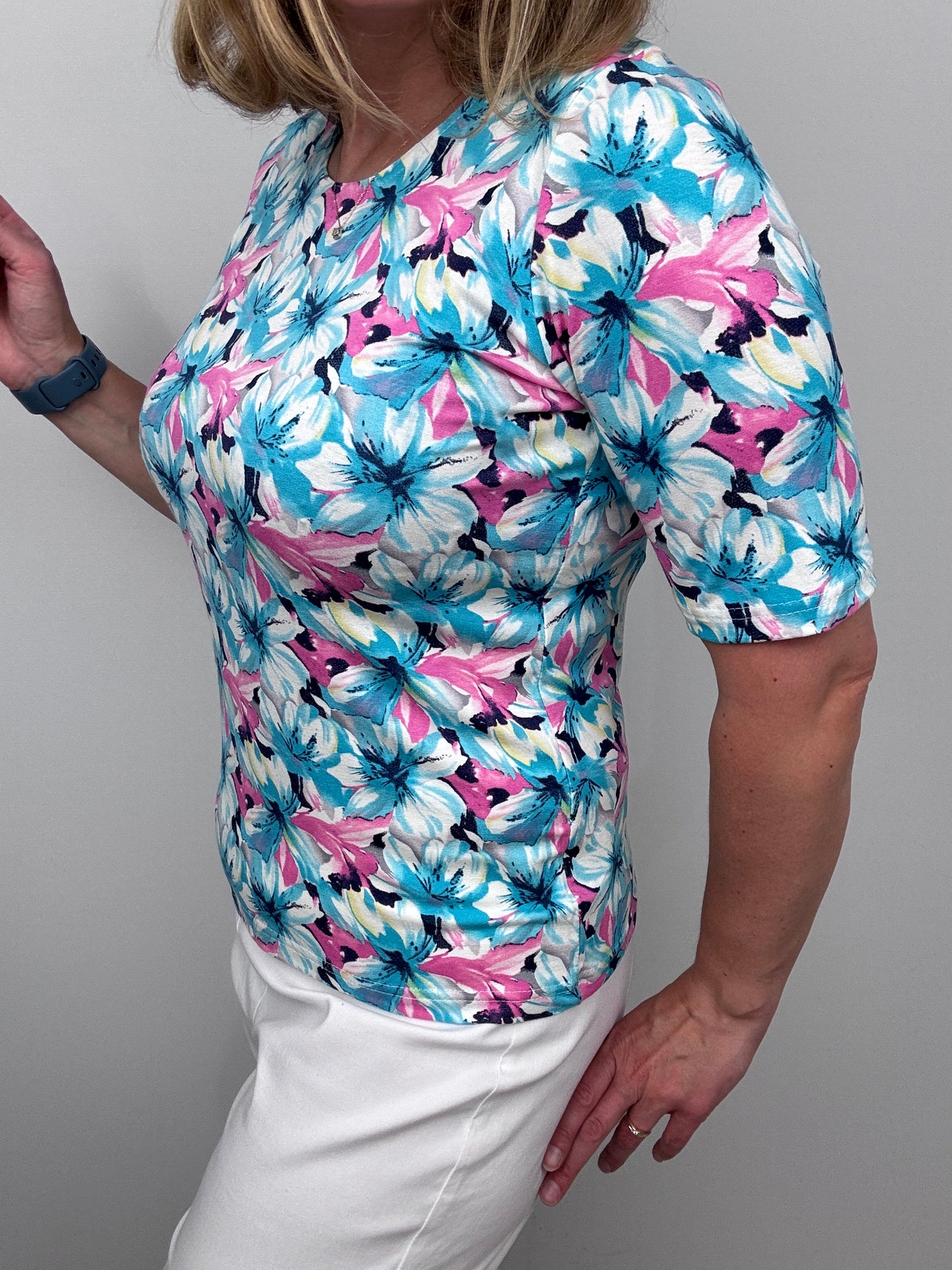 OLIVIA cotton feel style top short sleeve