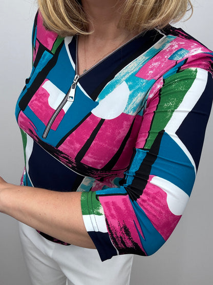 ORLA 3/4 sleeve zip top