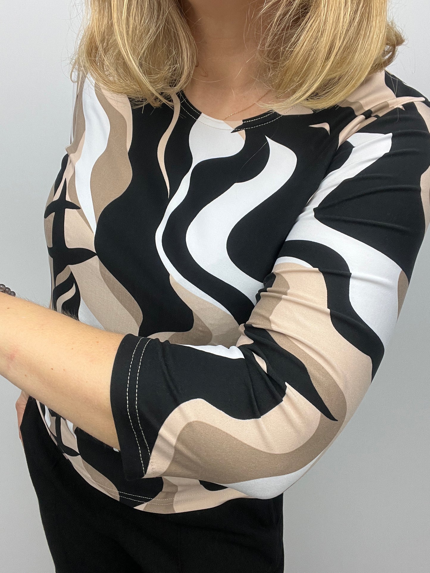 CAMERON peachy feeling style top 3/4 sleeves