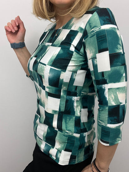 FREYA peachy feeling style top 3/4 sleeves