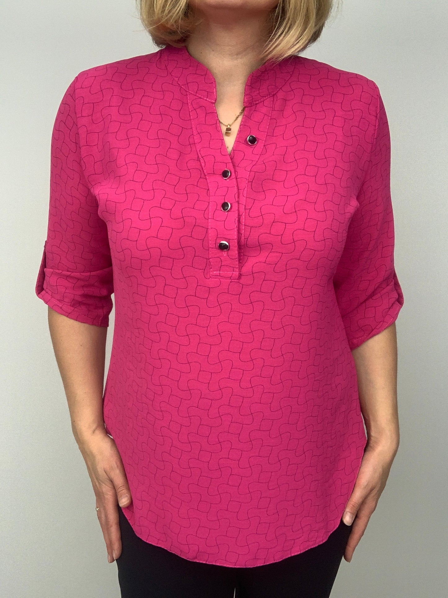 AMY stand-up collar blouse