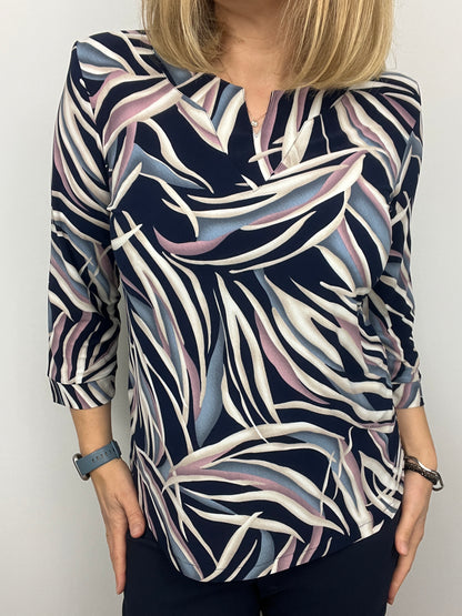 ADELAIDE top with mini v-neck