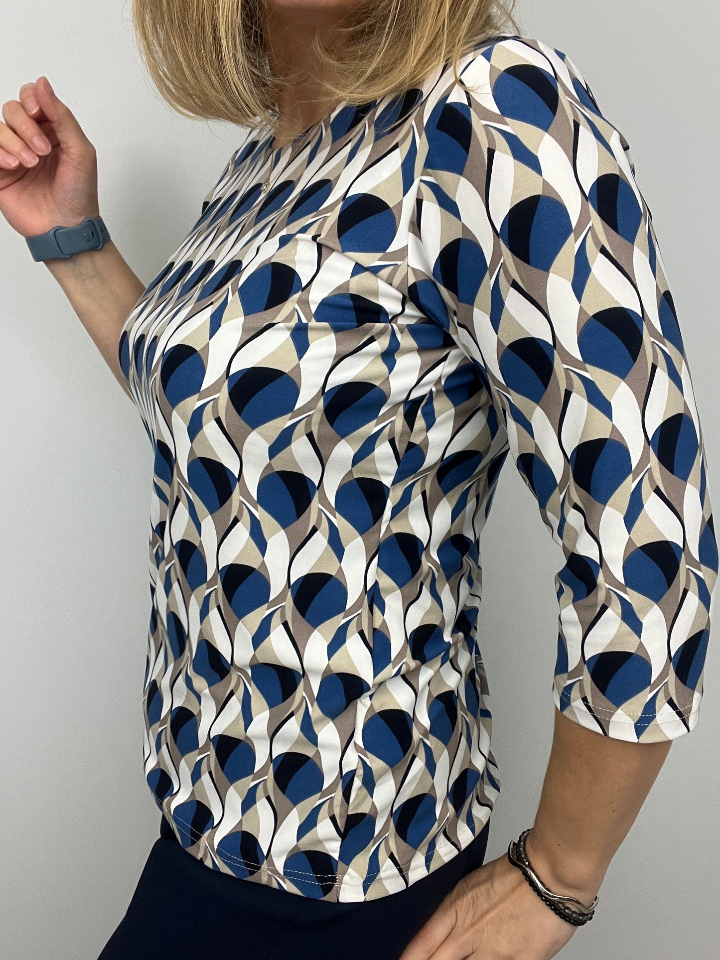 PIPER peachy feeling style top 3/4 sleeves