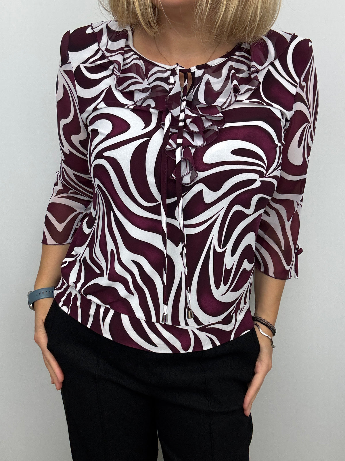 LOUISE ruffle top