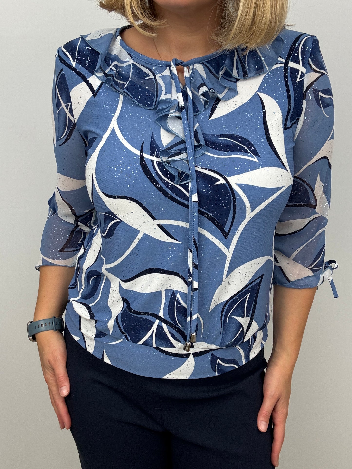 ANDREA ruffle top