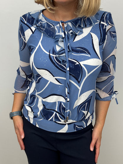 ANDREA ruffle top