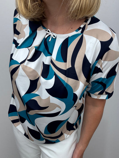 EUNICE top with gently elasticated hem