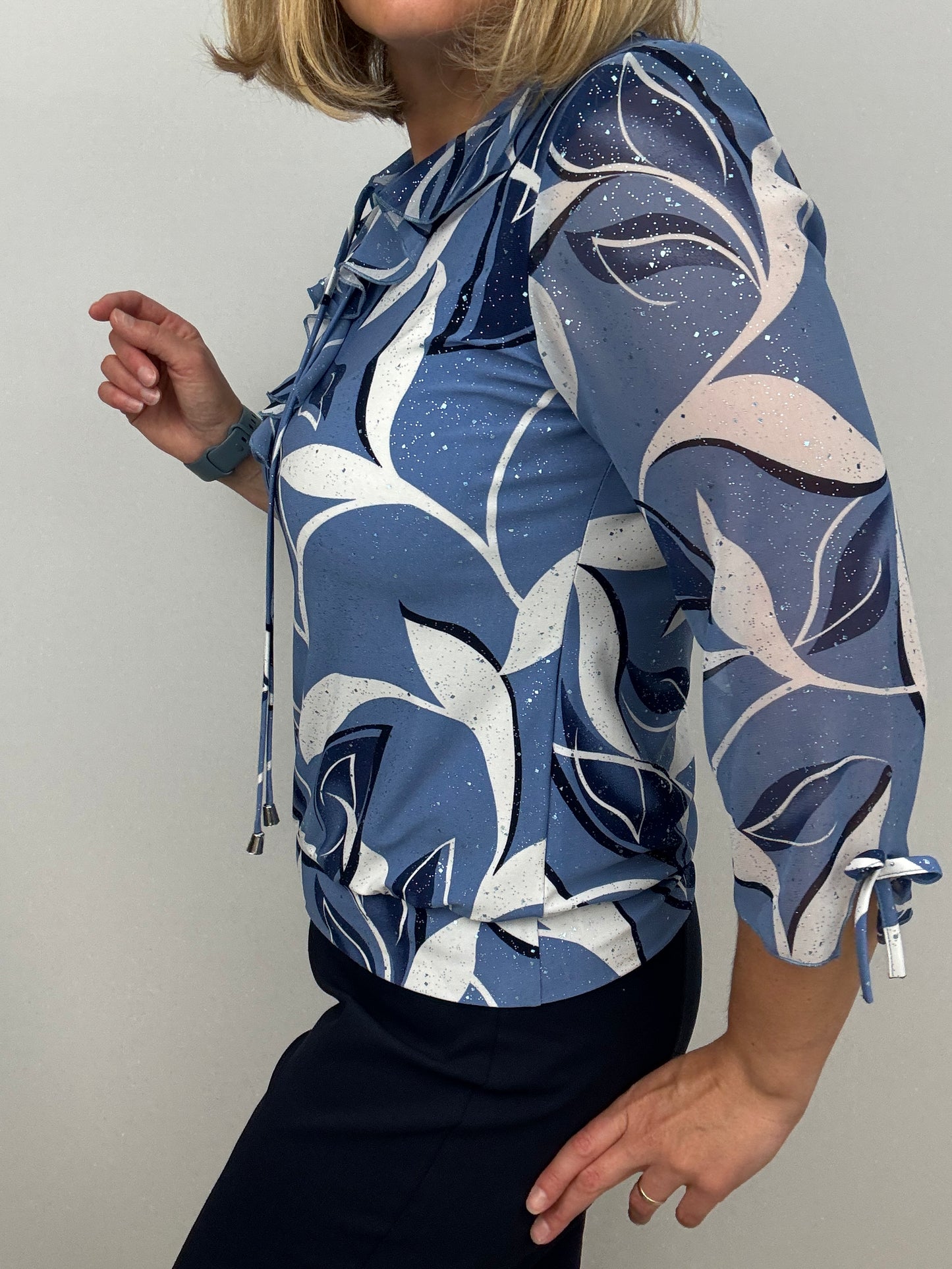 ANDREA ruffle top