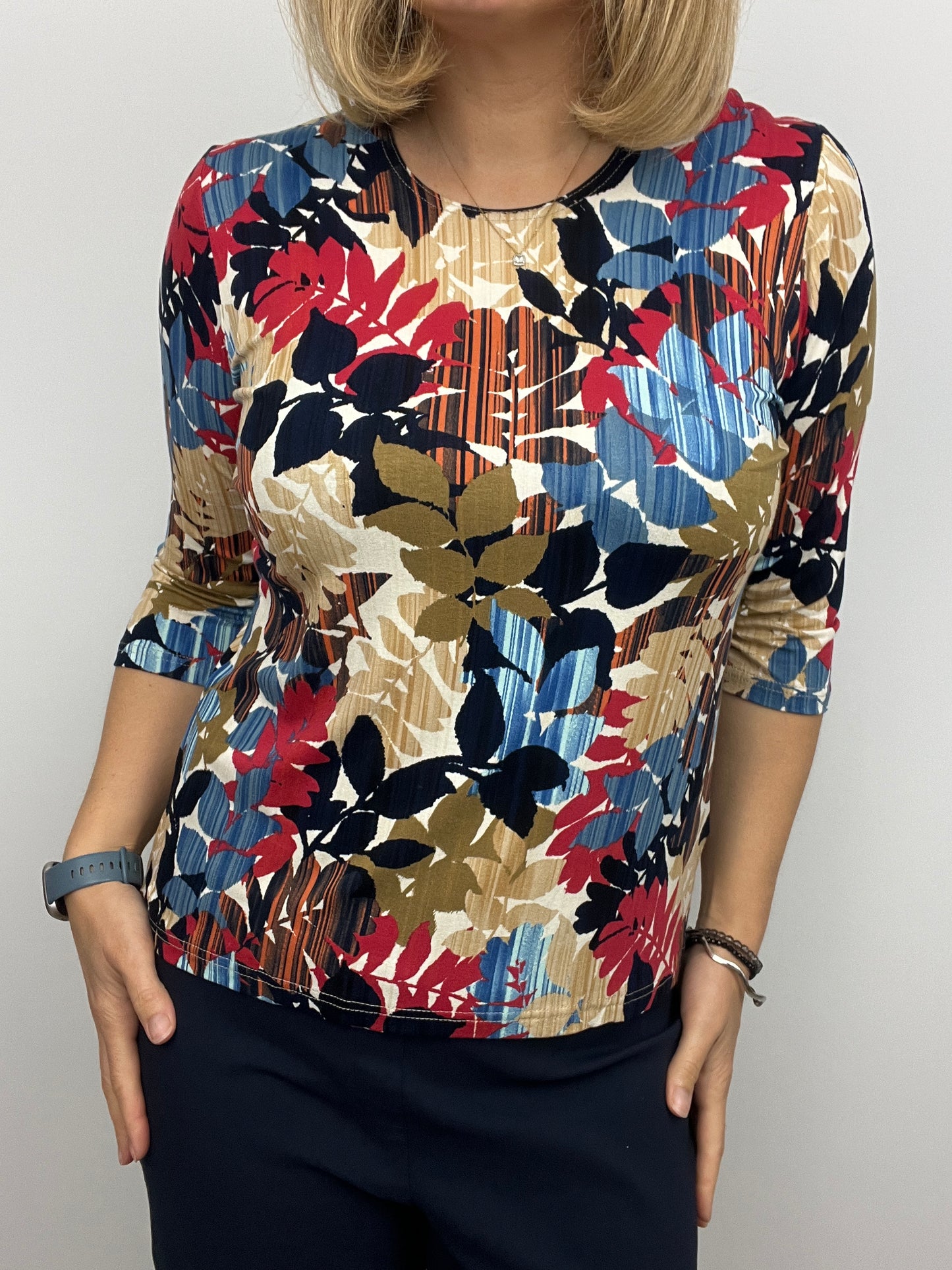EVIE cotton feel style top 3/4 sleeves