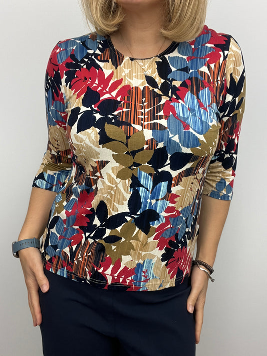 EVIE cotton feel style top 3/4 sleeves