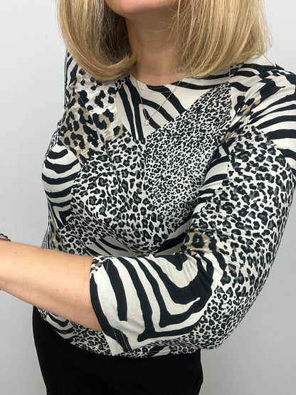 TAYLOR peachy feeling style top 3/4 sleeves