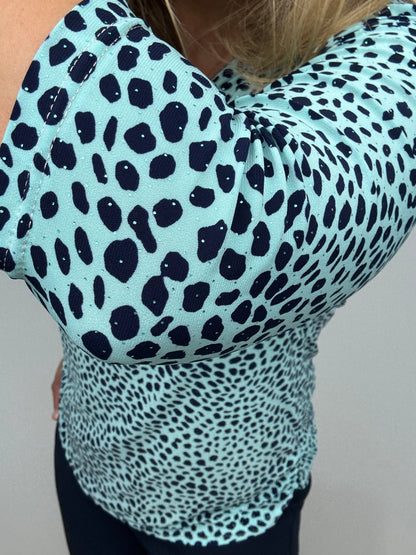 BONNIE 3/4 sleeve zip top