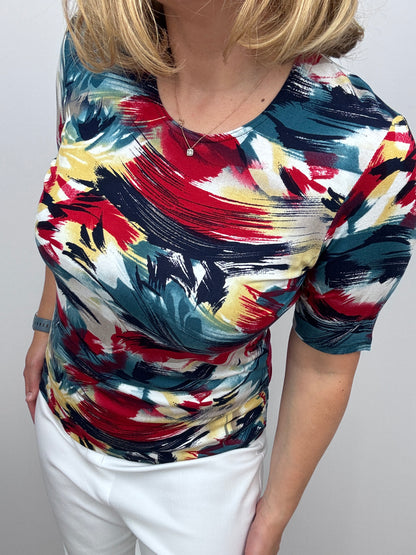 LILY cotton feel style top short sleeve