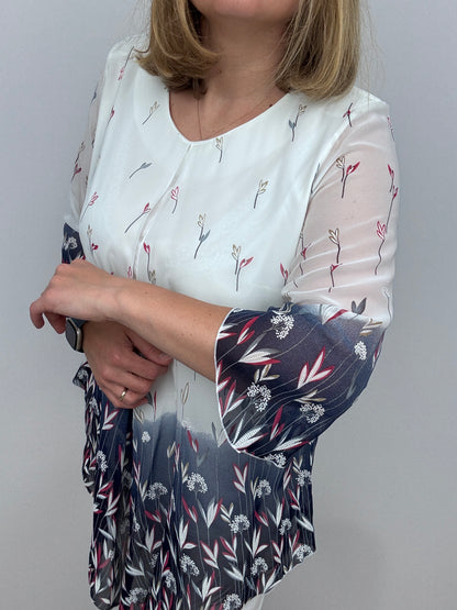 MARTHA twin-set effect top