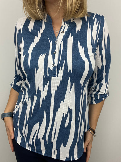 MATILDA stand-up collar blouse