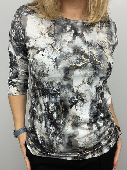 BELINDA festive round neck top