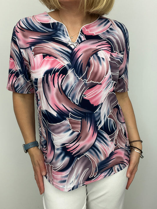 VALENTINA Mini v-neck top