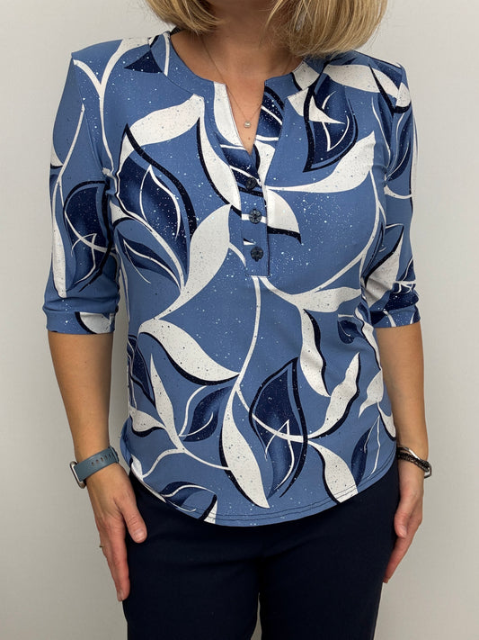 SINEAD top with 3 buttons
