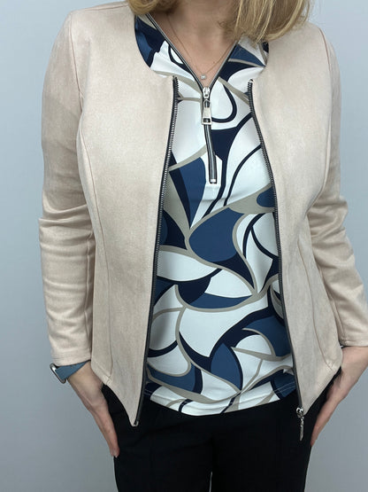 Beige Suedette jacket