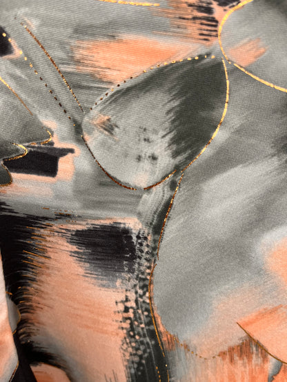 ABIGAIL zip top 3/4 sleeve