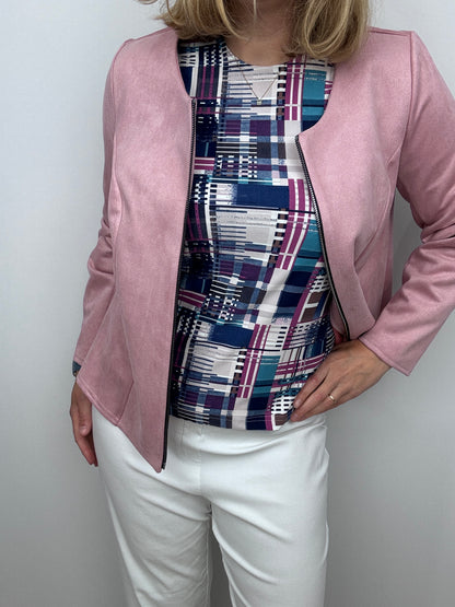 NICOLA peachy feeling style top 3/4 sleeves