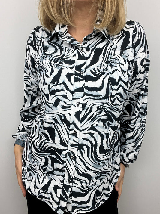 NOVA zebra print blouse