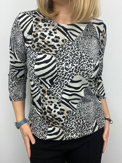 TAYLOR peachy feeling style top 3/4 sleeves