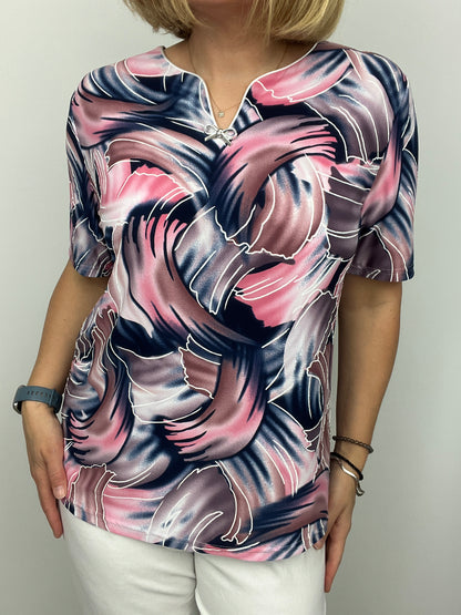 VALENTINA Mini v-neck top