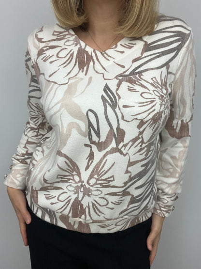 TRACY subtle v-neck soft jumper