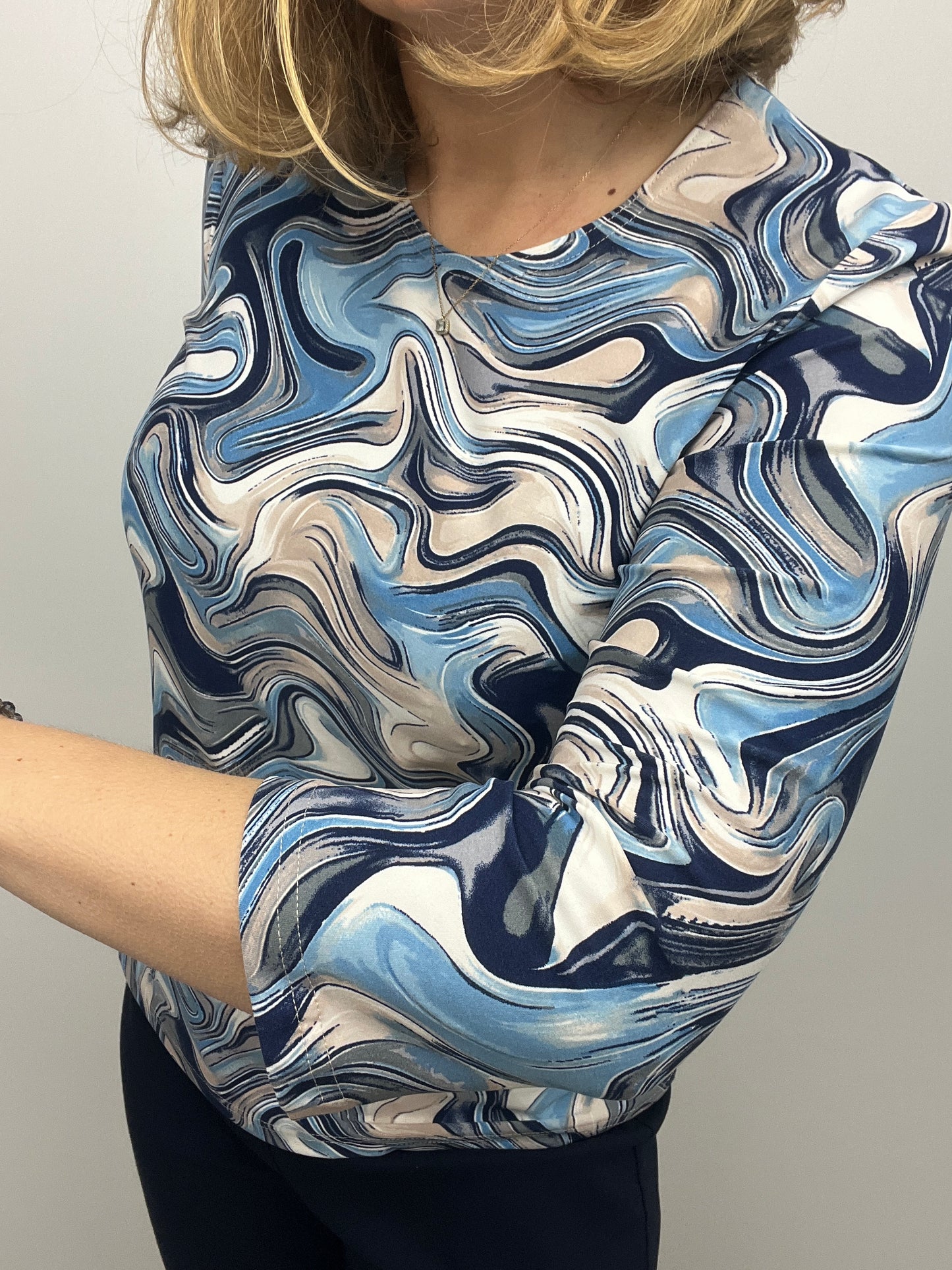 ROBIN peachy feeling style top 3/4 sleeves