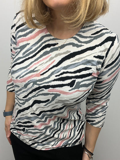 FIONA peachy feeling style top 3/4 sleeves