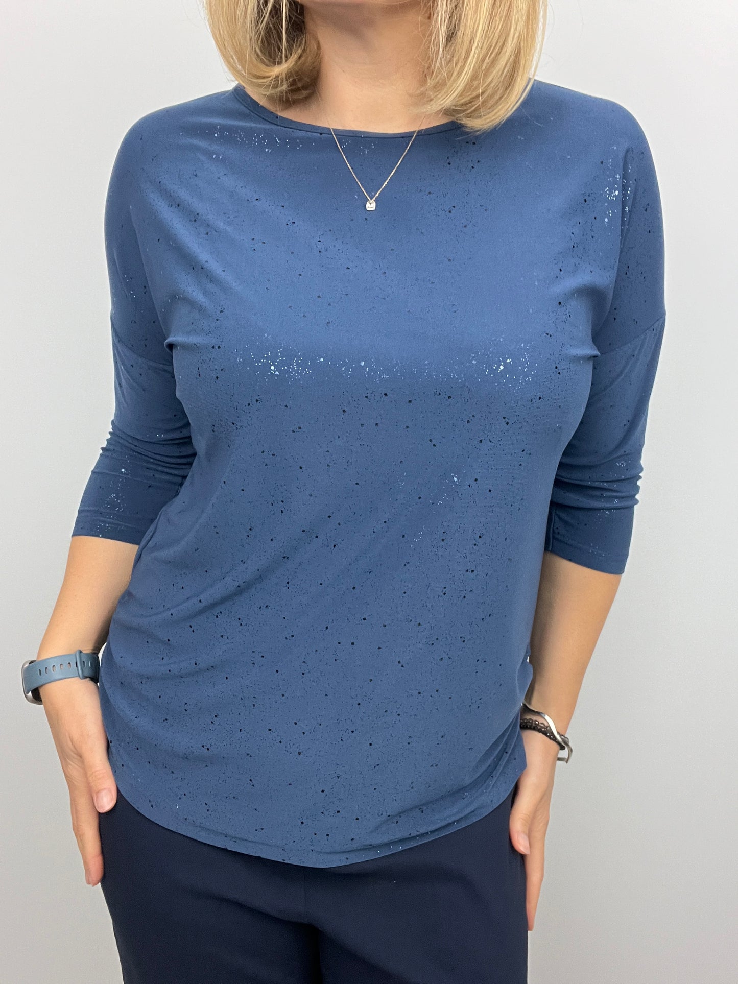CARRIE festive round neck top