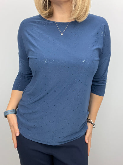 CARRIE festive round neck top