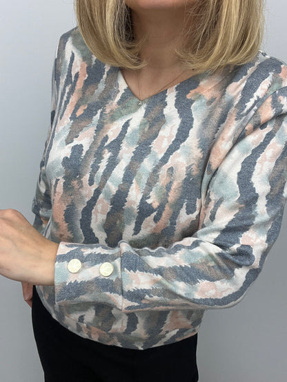 Sinead subtle v-neck soft jumper