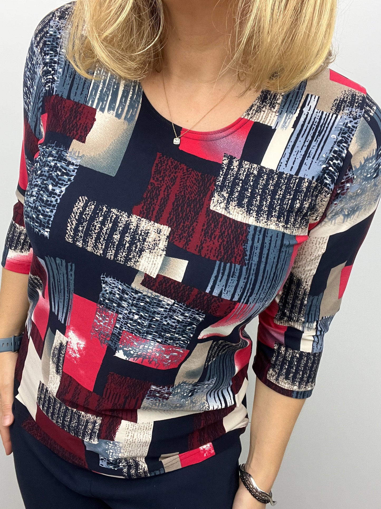 CLEMENTINA peachy feeling style top 3/4 sleeves