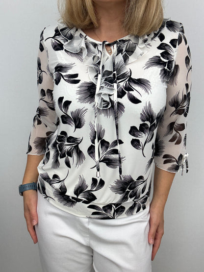DANA ruffle top