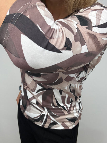 FRAN peachy feeling style top 3/4 sleeves