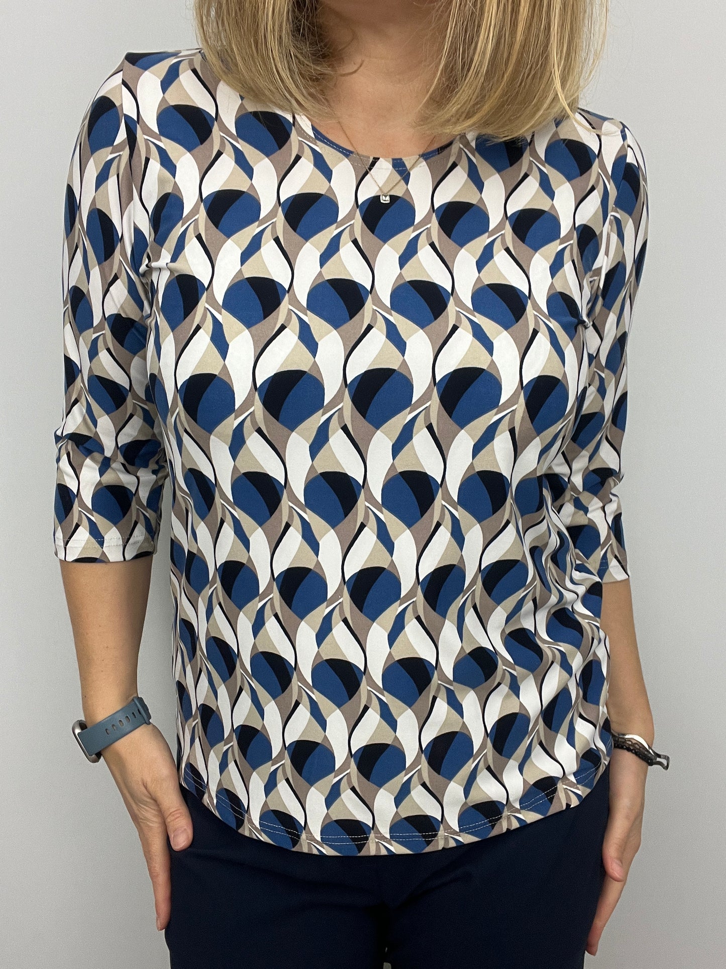 PIPER peachy feeling style top 3/4 sleeves