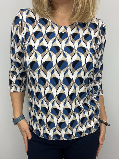 PIPER peachy feeling style top 3/4 sleeves