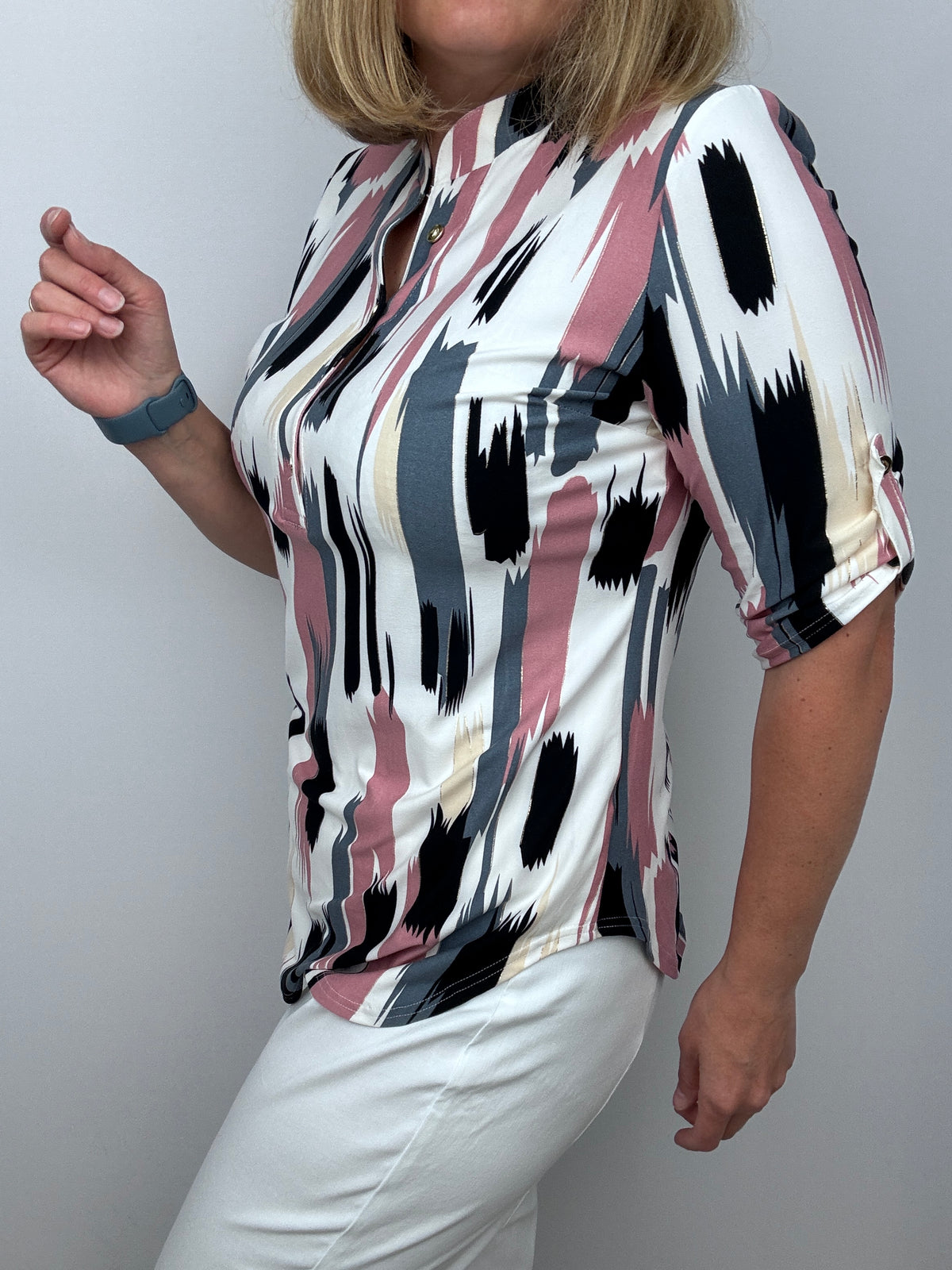 ALICE stand-up collar blouse